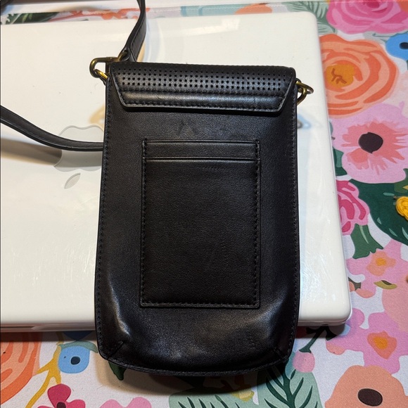 Tory Burch Black Perforated Crossbody - Picture 4 of 6